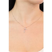 Collana Comete Donna Croci in Oro Diamante 0.06 Ct GLB1387 - GLB1387